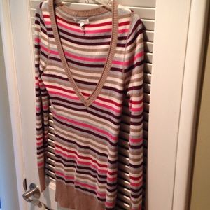Pink-Multi Striped Long Sleeve