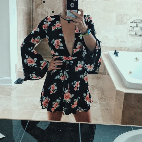 BFloral Kimono Dress