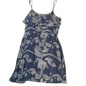 Strappy Summer Dress /Top Size M Blue Floral NWT