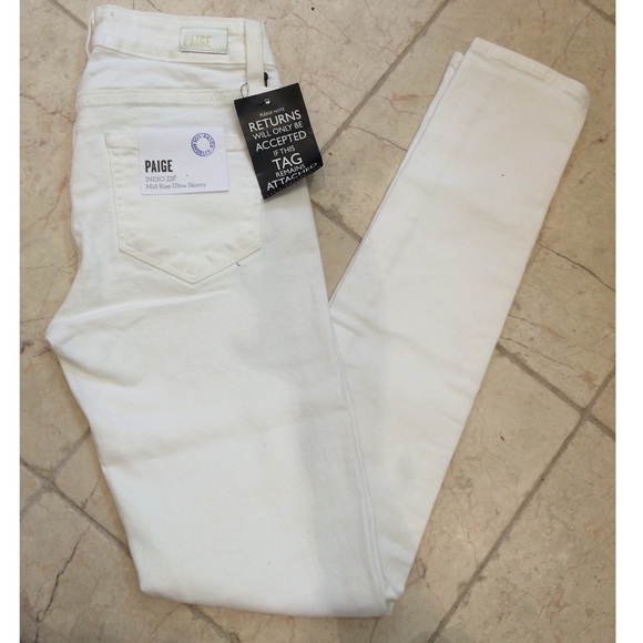 BNWT White Paige Skinny Jeans