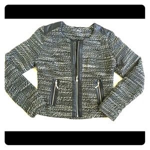 ❌SOLD❌Alloy jacket with leather and zipper