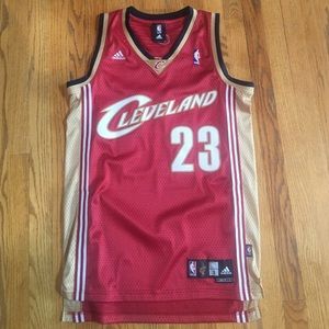 Old school LBJ jersey sewn on logo and number