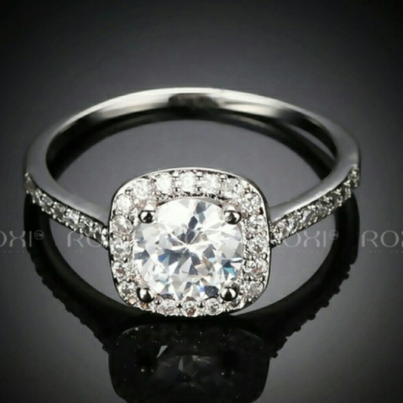 cubic zirconia diamond ring
