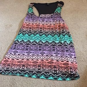 Aztec multi colored tank