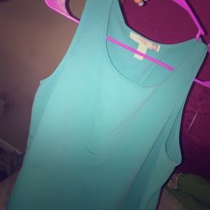 Turquoise forever 21 blouse with open back .
