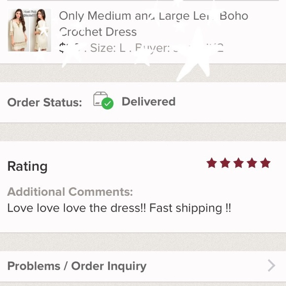 5-Star Rated! Last Medium- Boho Crochet Dress - Picture 4 of 4