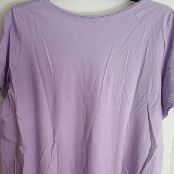 💜 NWOT Woman's Lavender Tunic Size 1X 💜 - Picture 4 of 4