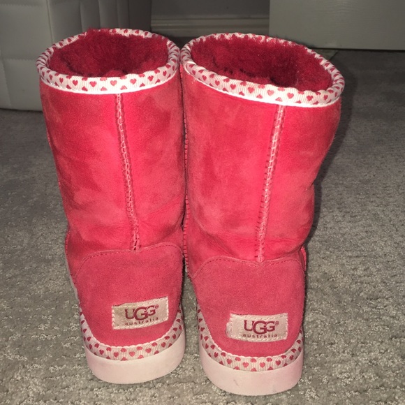 Red heart uggs. Size 7