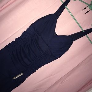 Navy blue long dress