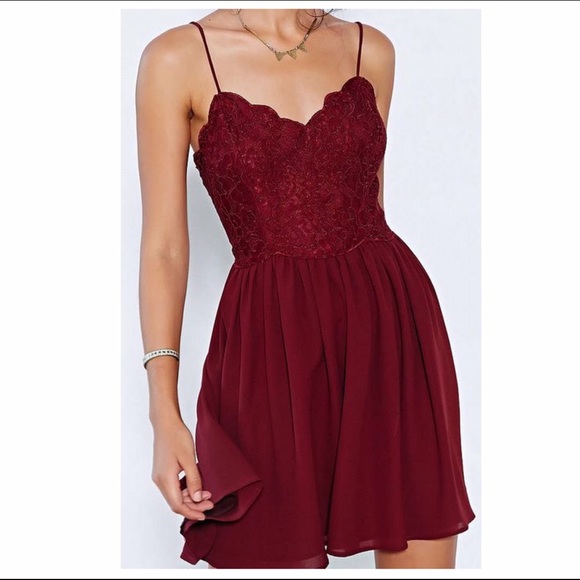 Urban Outfitters Dresses & Skirts - Kimchi Blue Spaghetti Strap Lace Dress
