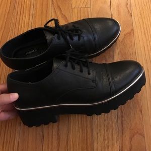 Forever 21 size 7 platform shoes. Silver lining