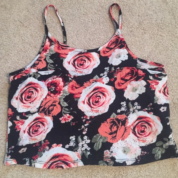 Rose crop top