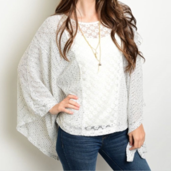 Only Small Left! Floral Cutout Batwing Top - Picture 2 of 3