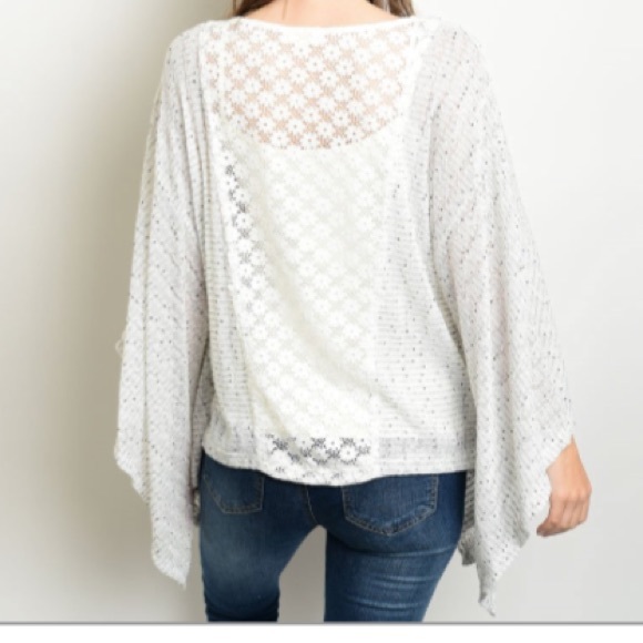 Only Small Left! Floral Cutout Batwing Top - Picture 3 of 3