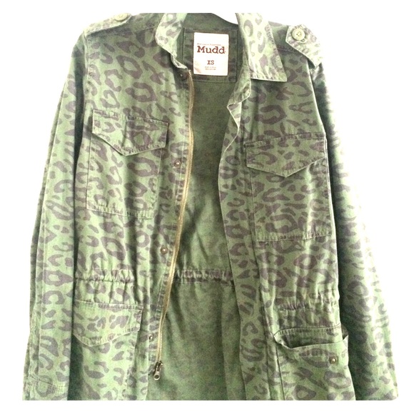 Cheetah print army jacket
