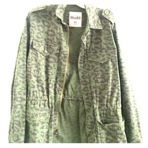 Cheetah print army jacket