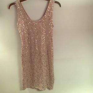 Light pink sequence dress!