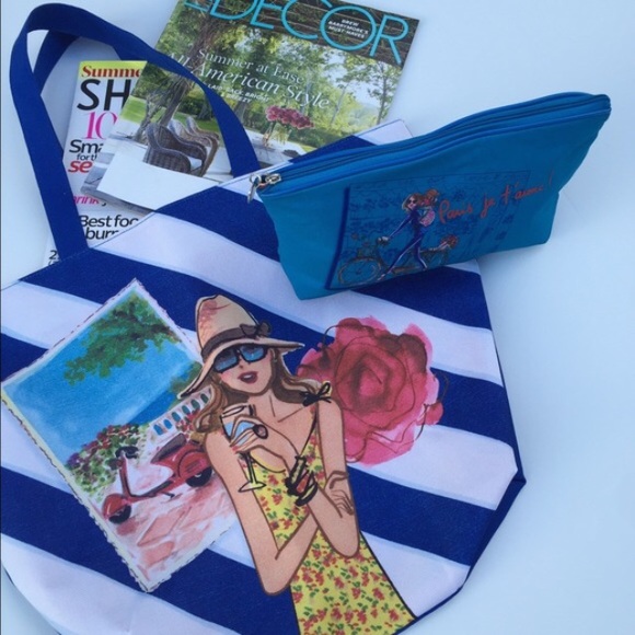Lancôme Tote Bag with Travel Case✈️🏖🌟