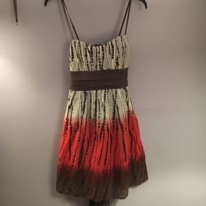Brown and red sun dress. Wore once.