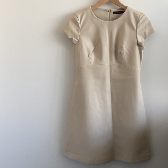 Faux leather dress