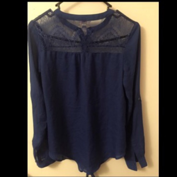 Blue button up blouse - Picture 2 of 2