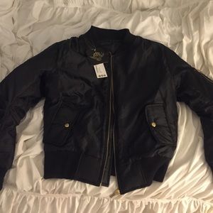 Black bomber jacket