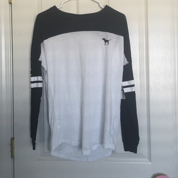 Pink black&white long sleeve