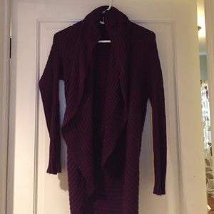 Soft comfy purple cardigan