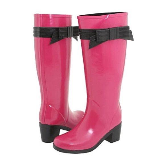 kate spade pink rain boots