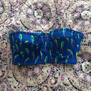 Strapless bikini top