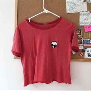 Brandy Melville Alien Ringer Shirt