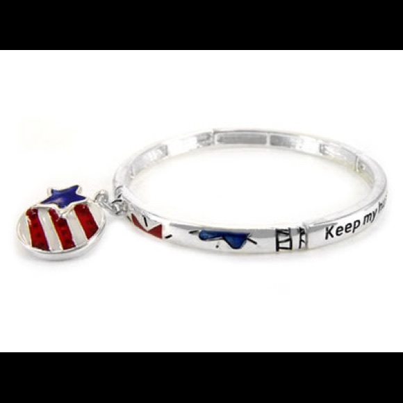 "Keep My Husband Safe"  silver bracelet! - Picture 1 of 1