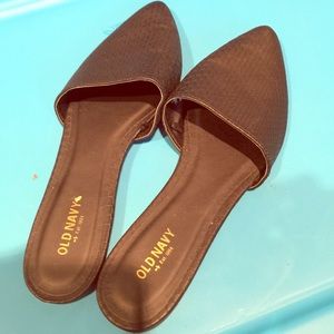 Black old navy slides