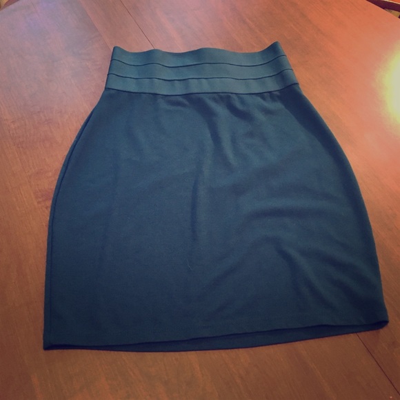 Teal Max Studio pencil skirt