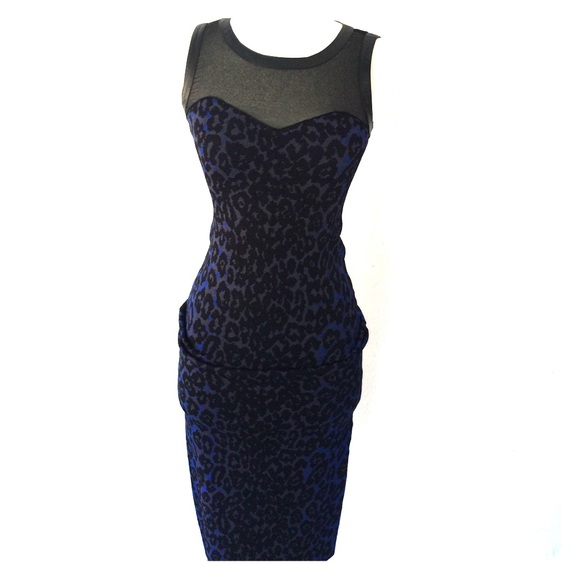 RACHEL Rachel Roy Dresses & Skirts - ⚜️SALE! ⚜️ Blue&black leopard dress by Rachel Roy