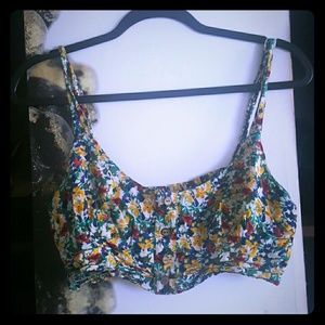 Floral crop top