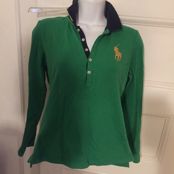 RALPH LAUREN LONG SLEEVE TOP (JUNIORS SZ XL - 16)