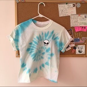 Brandy Melville Inspired Tie-Dye Alien Shirt