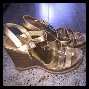 Gold Michael Kors Wedges