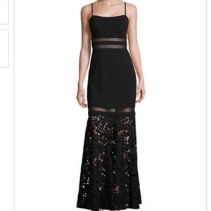 Decode 1.8 Black sheer and lace gown