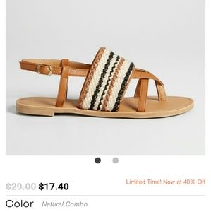 Maurice's two-tone sandals