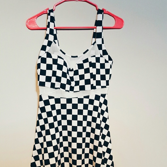Forever 21 checkeredboard vintage dress