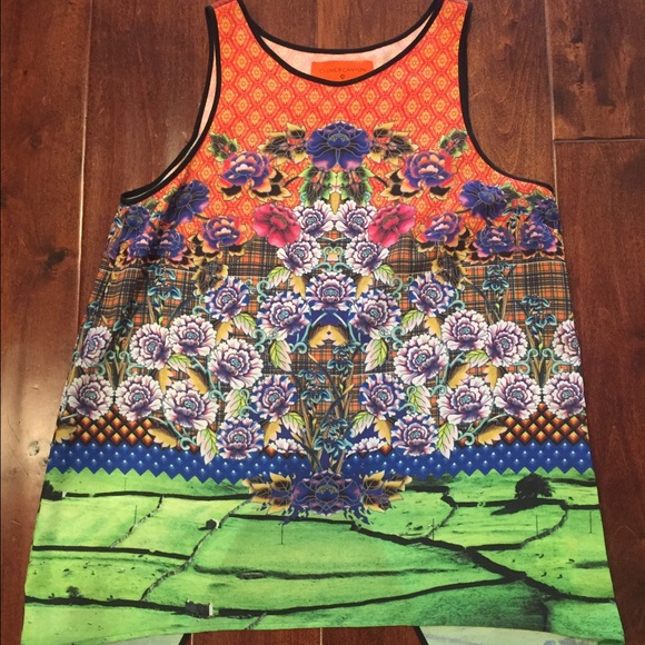 Clover canyon top, worn once, flawless