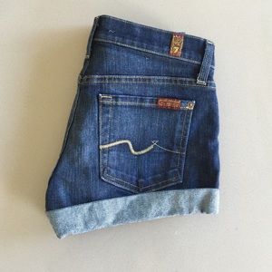 Denim shorts