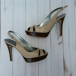 Guess Natural/Tan/Brown Heels
