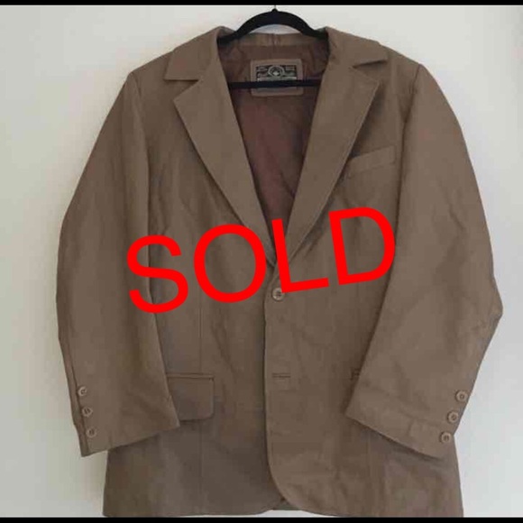 🍉🍉 SALE 🖖🏻👞MEN'S LEATHER JACKET - Picture 1 of 2