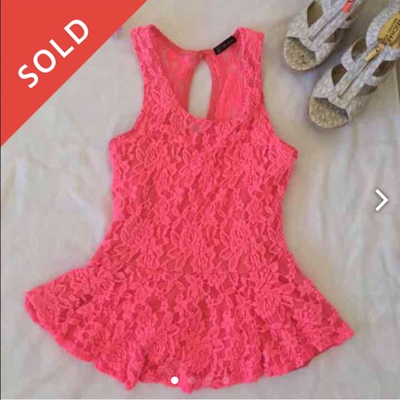 SOLD Sweetheart Lace Top