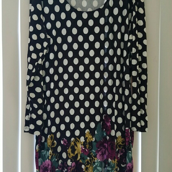 ASOS Curve Polka Dot & Floral Dress