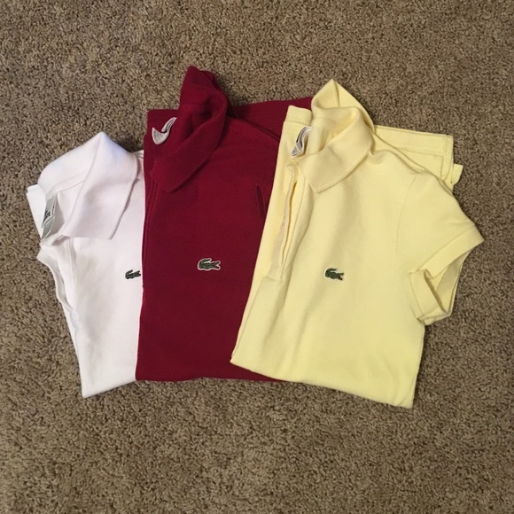 3 Lacoste Polo Shirts