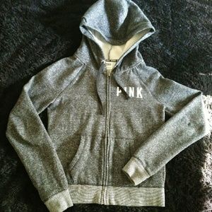 LN! PINK zip up sweater